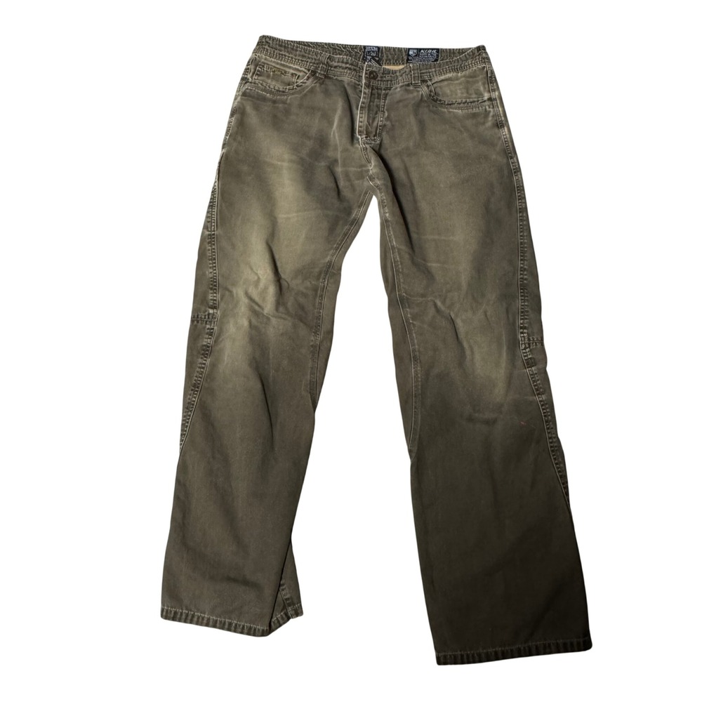 KUHL Outkast‎ Mens 38x34 (tag) Vintage Patina Dye Cotton Canvas Cargo Pants